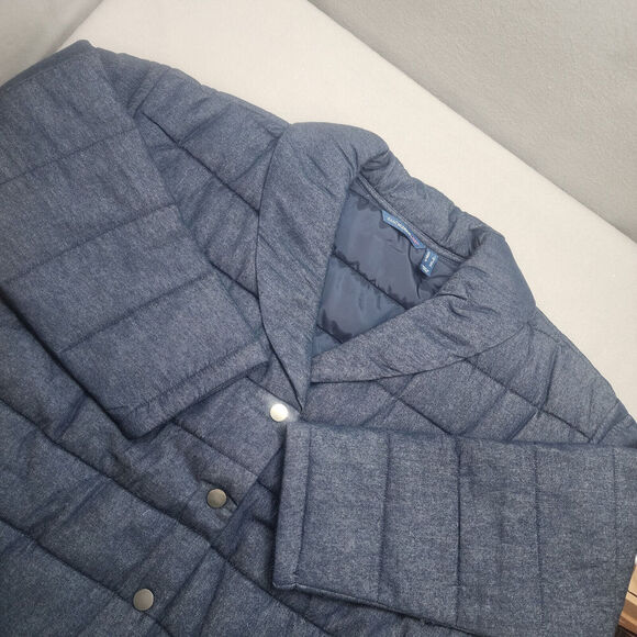 ISAAC MIZRAHI LIVE Women's Blue Puffer Jacket Coat Size L - NEW - Picture 3 of 8